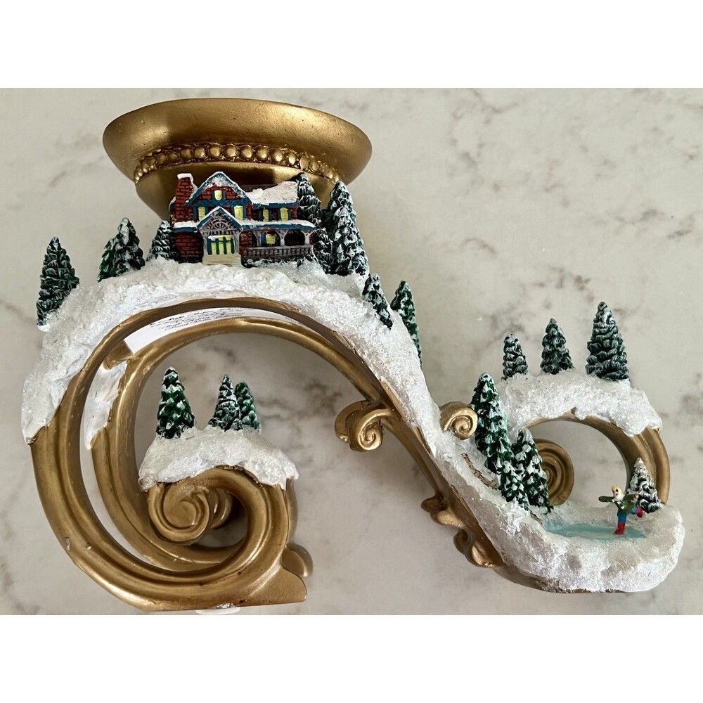 2006 Thomas Kinkade Bright Holiday Memories Skating Pond Replacement Base